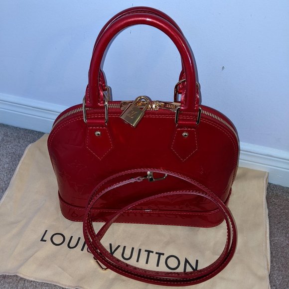 Louis Vuitton Vintage - Vernis Alma BB Red Handbag - Picture 1 of 2